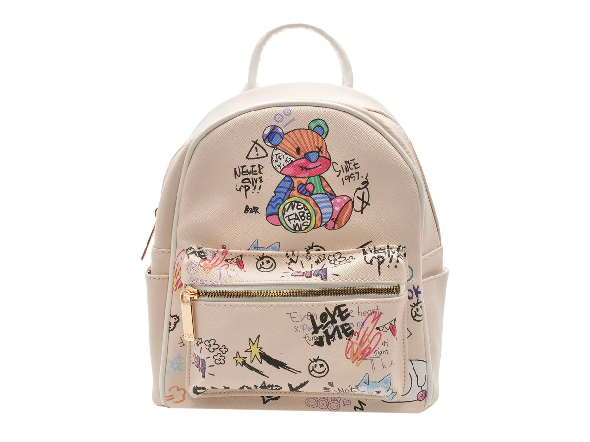 Rucsac Gryxx Alb, 2.3E+202, Din Piele Ecologică