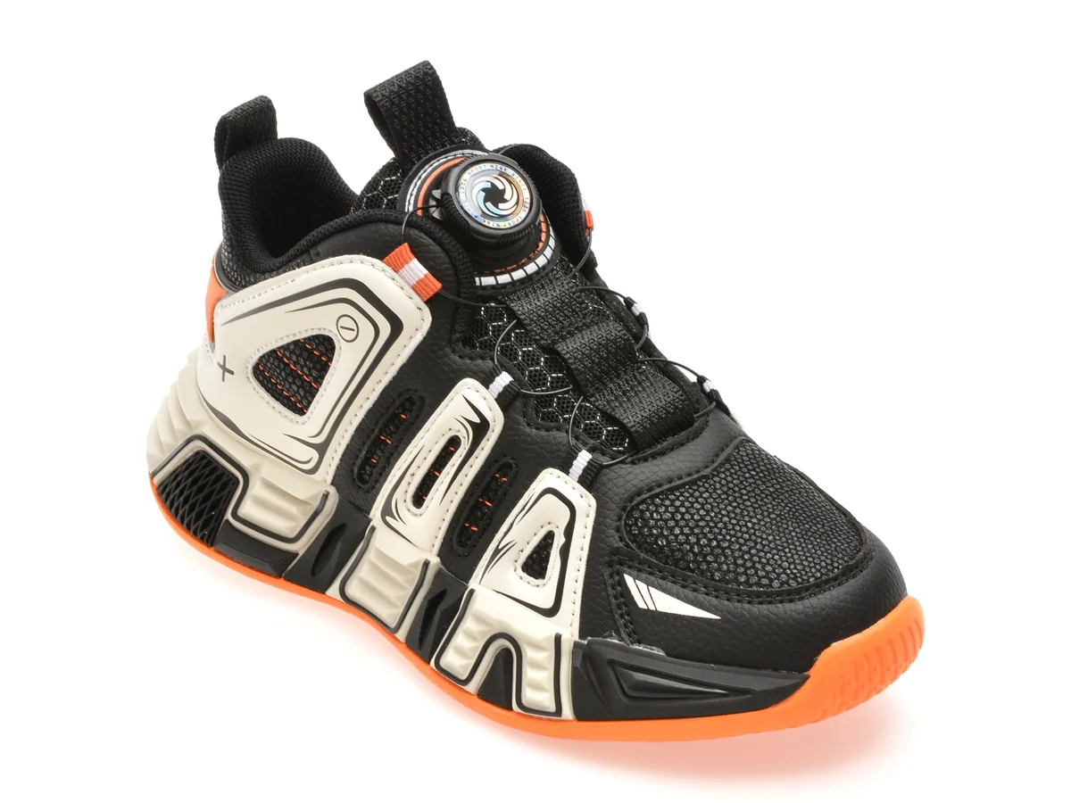 Pantofi Sport Selection Kids Negri, 25840, Din Piele Ecologică