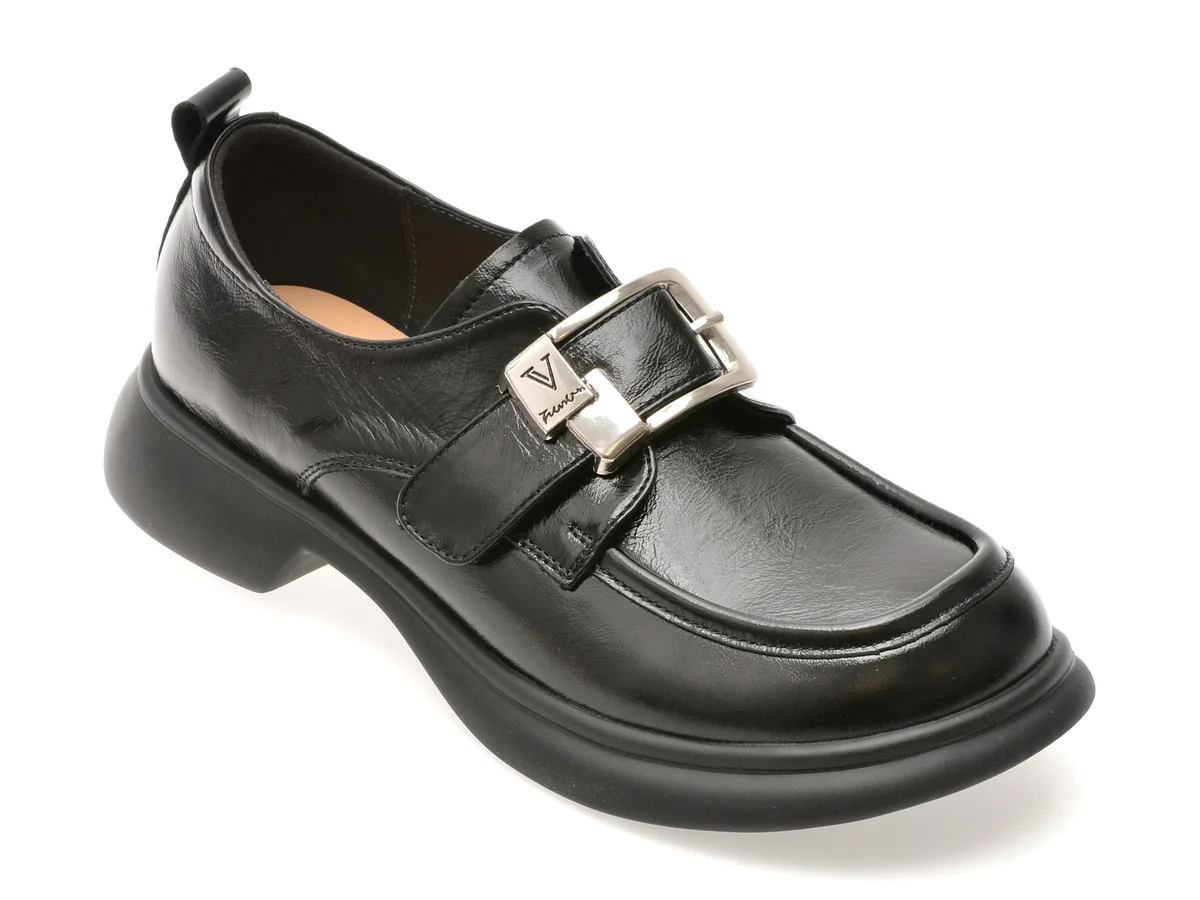 Pantofi Gryxx Negri 5618 Din Piele Naturala