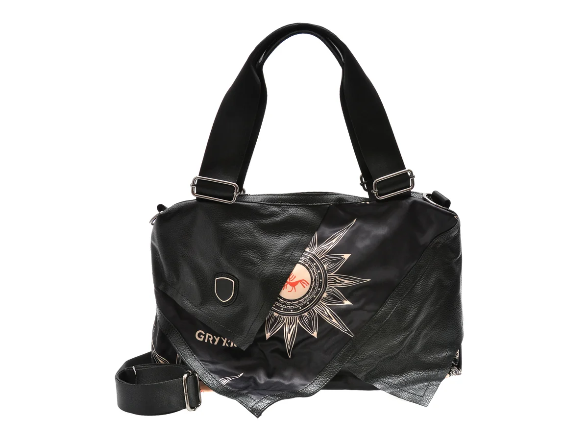 Geanta Gryxx Neagra, 1845, Din Material Textil