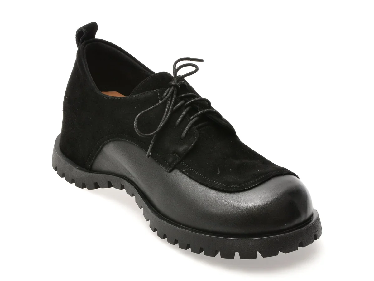 Pantofi Gryxx Negri 2628 Din Piele Întoarsă