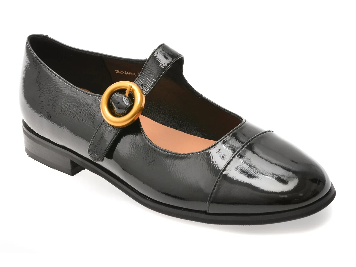 Balerini Flavia Passini Negri, Dx01446, Din Piele Naturala Lacuita