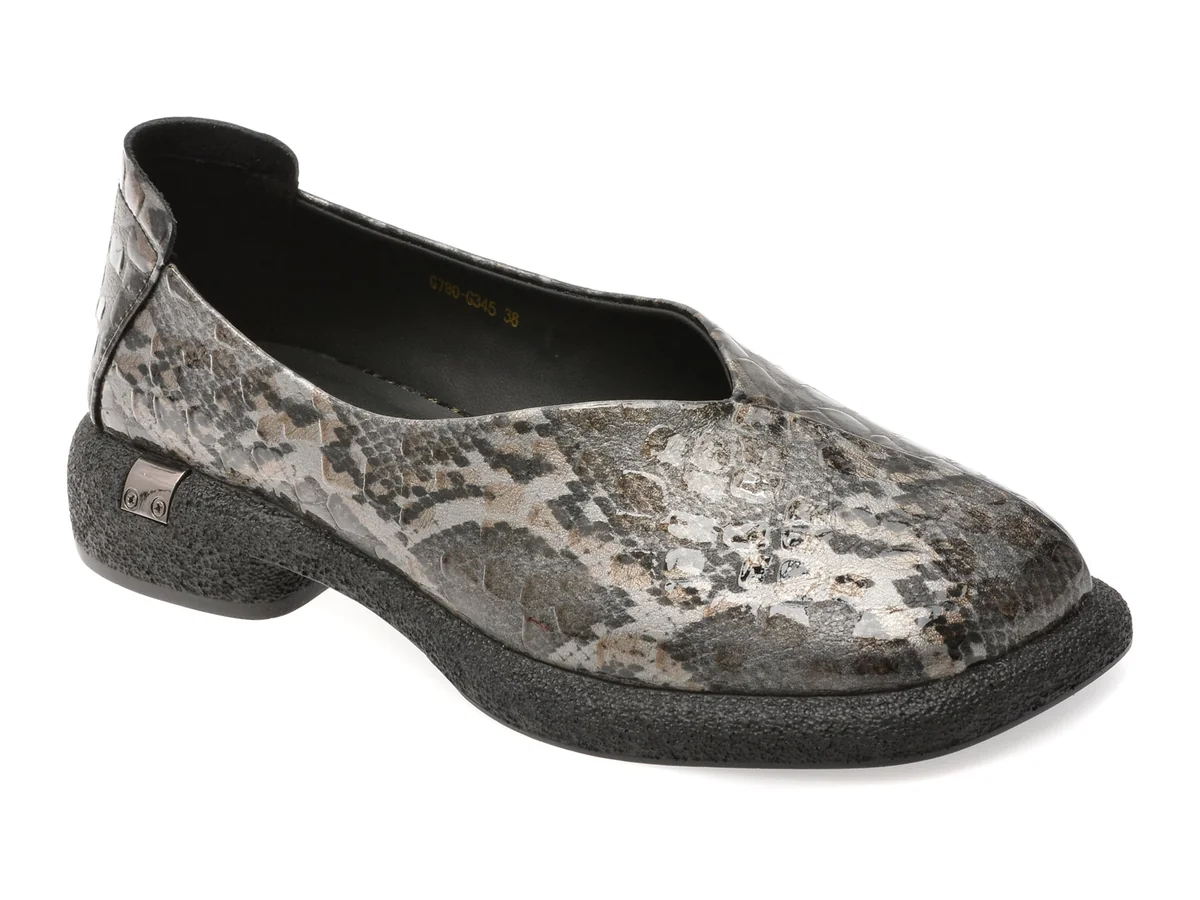 Pantofi Gryxx Negri, G780, Din Piele Ecologică