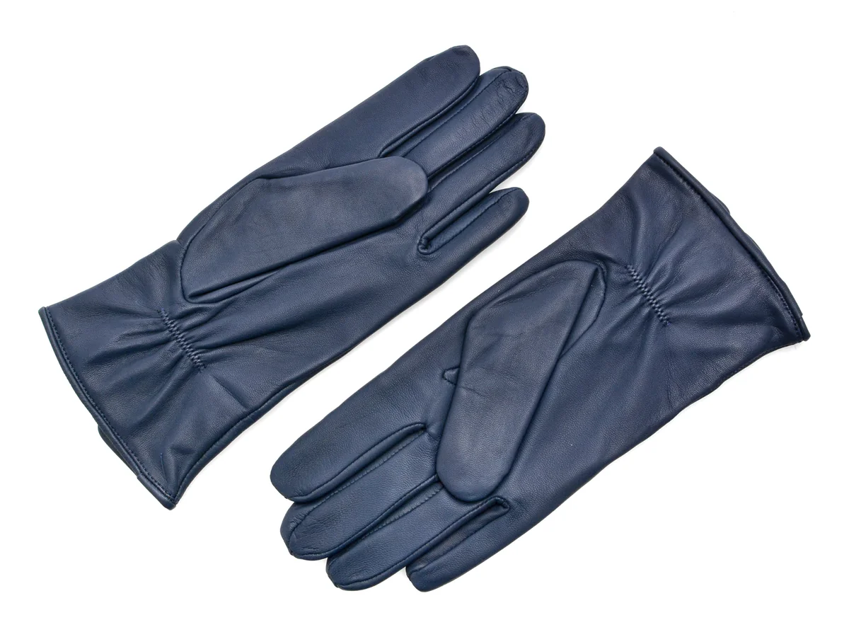 Manusi Epica Albastre, D52, Din Piele Naturala