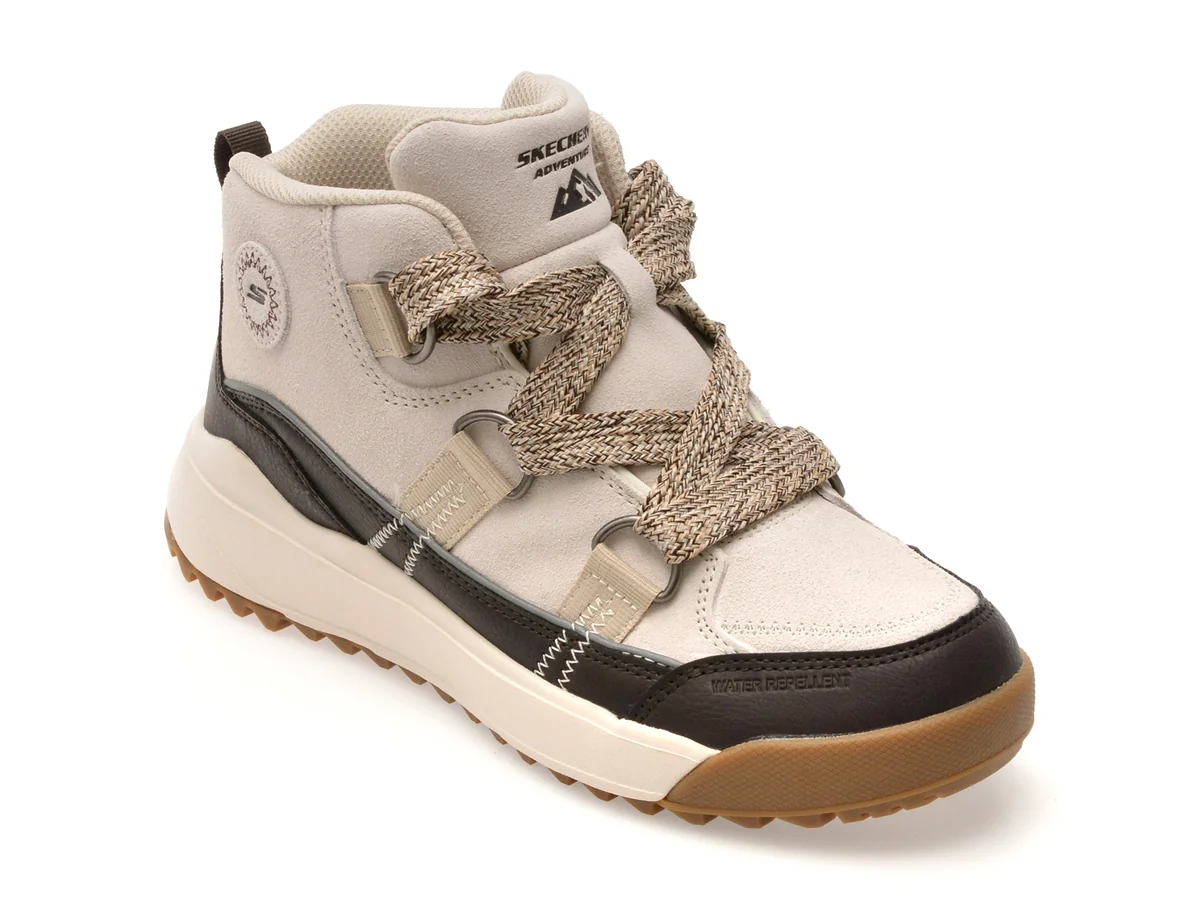 Ghete Skechers Nude, Yana, Din Piele Naturala