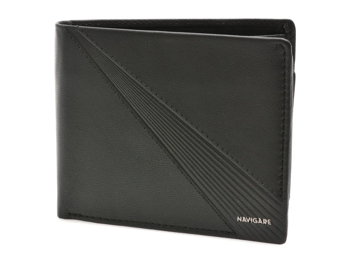 Portofel Navigare Negru, PG8351, Din Piele Naturală