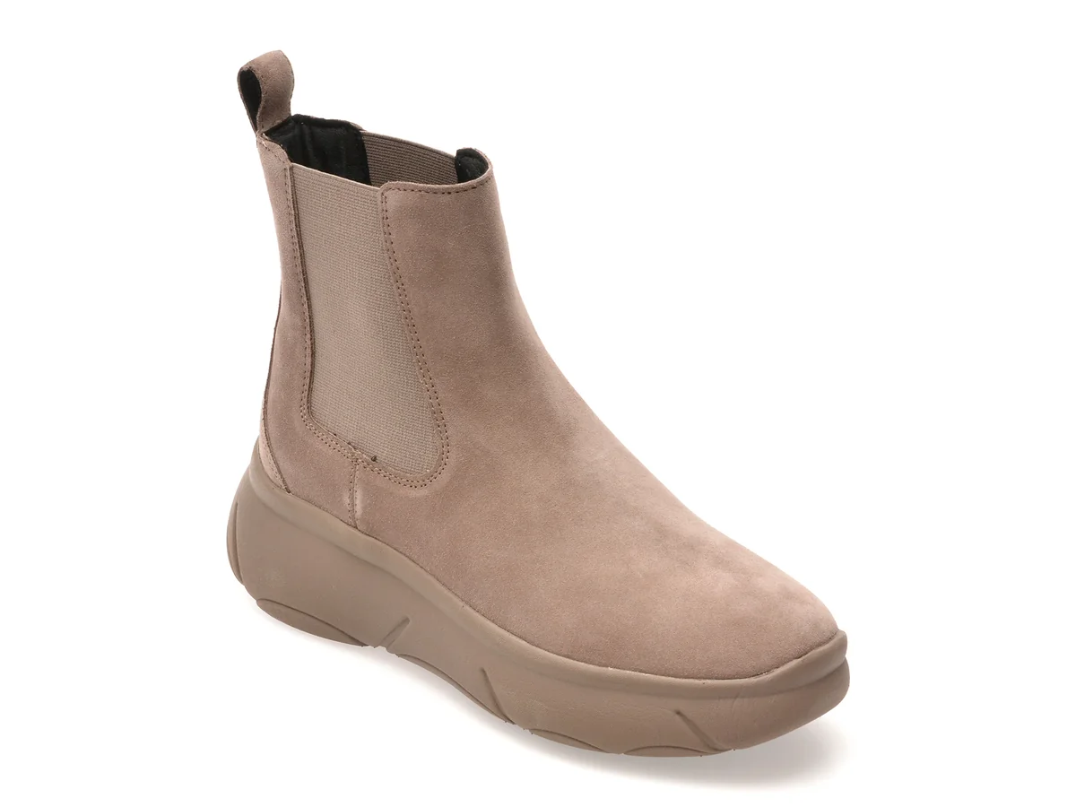 Ghete Geox Gri D56NHB Din Piele Intoarsa