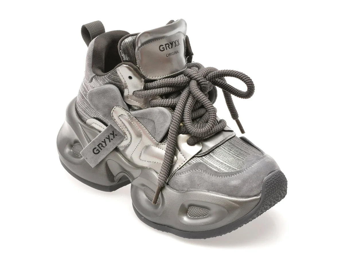 Pantofi Sport Gryxx Gri 2568 Din Material Textil