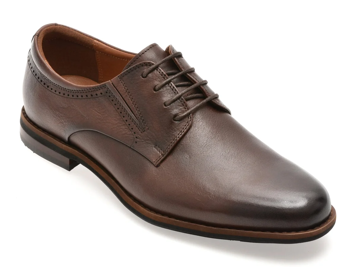 Pantofi Eleganti Epica Maro, X224, Din Piele Naturala