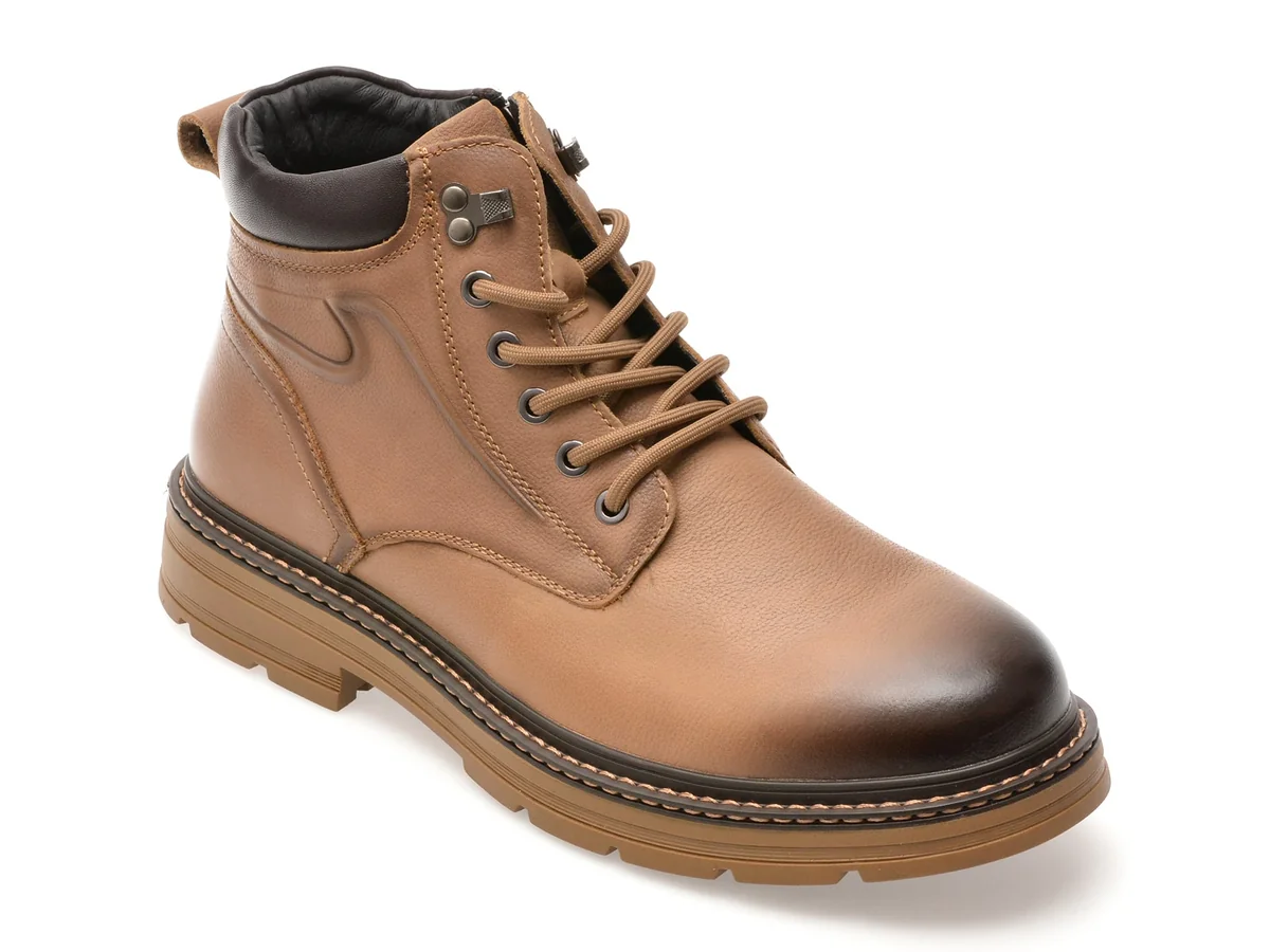 Bocanci Otter Maro, M75377, Din Piele Naturala