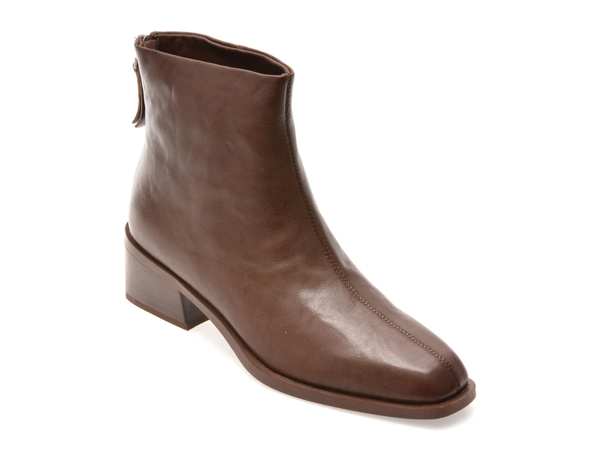Botine Epica Maro, 96M509, Din Piele Naturala