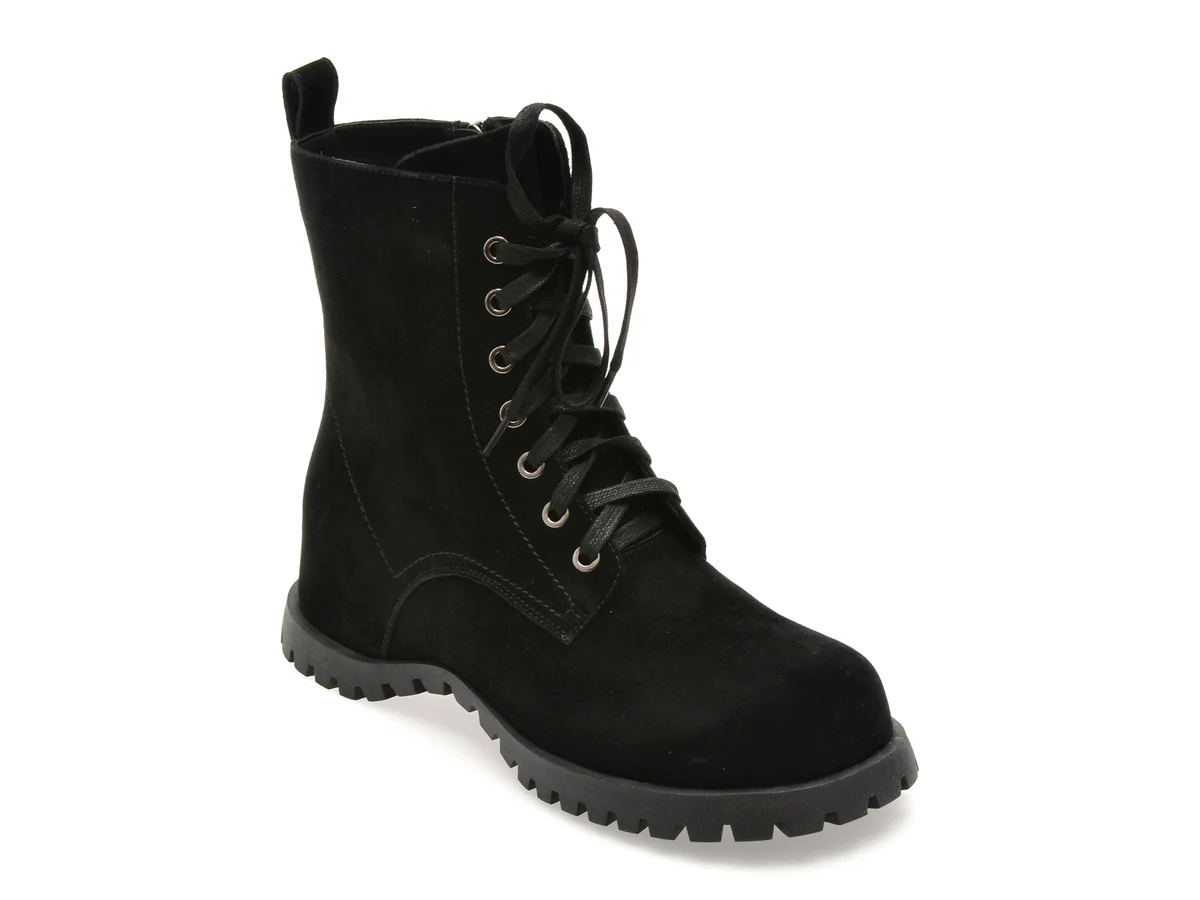 Ghete Gryxx Negre 2559 Din Piele Întoarsă