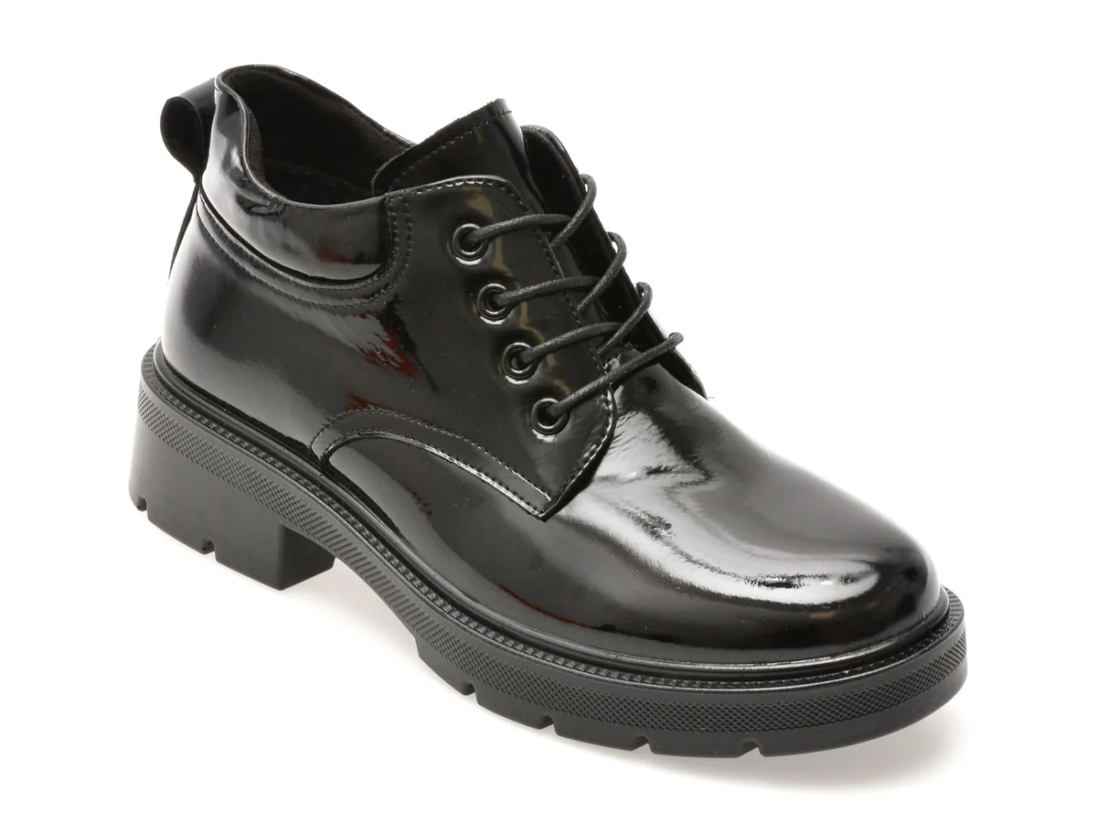 Ghete Gryxx Negre 240435 Din Piele Naturală Lăcuită