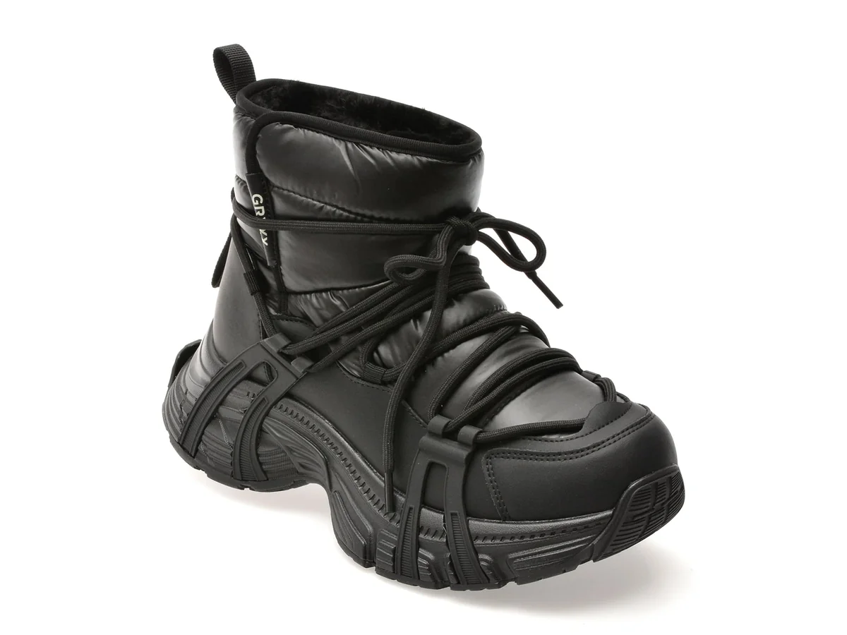 Ghete Gryxx Negre, 25810, Din Material Textil