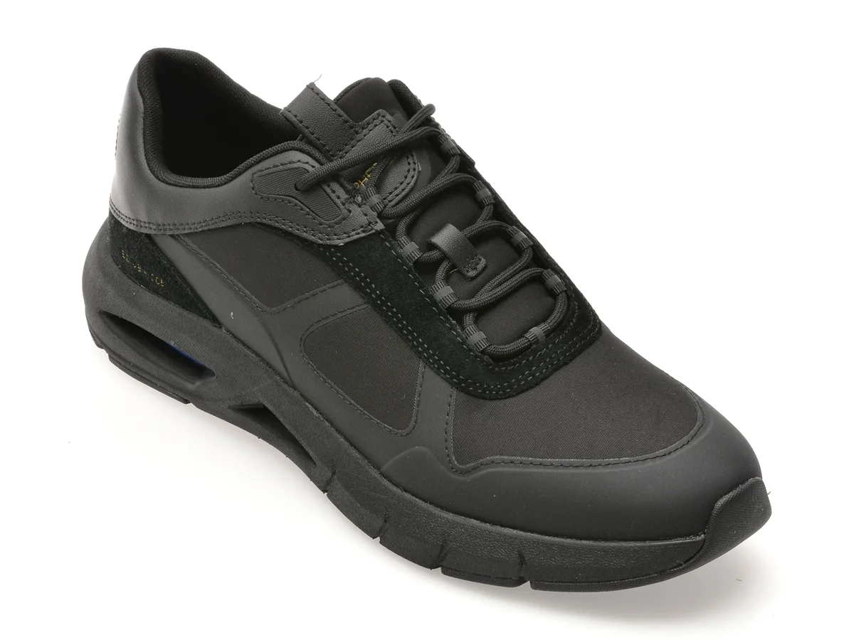 Pantofi Sport Geox Negri, U56MLA, Din Material Textil