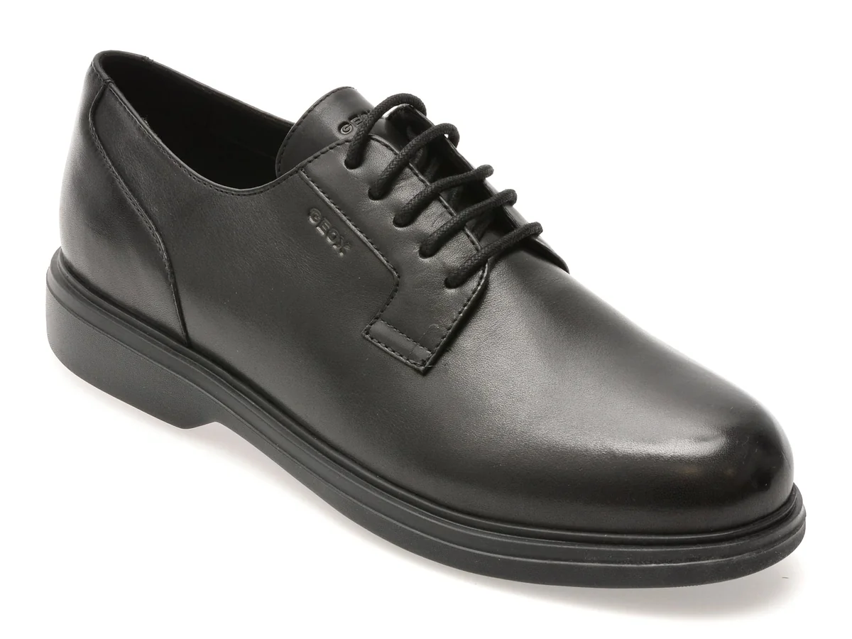 Pantofi Eleganti Geox Negri U16Dcd Din Piele Naturala