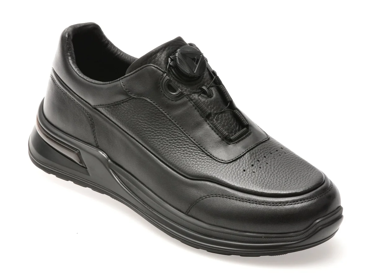 Pantofi Sport Epica Negri, 250408, Din Piele Naturala