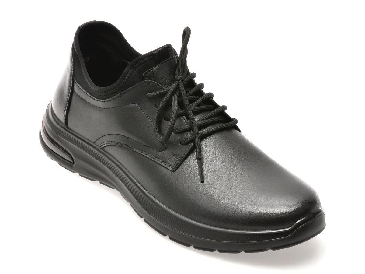 Pantofi Epica Negri, CCH15, Din Piele Naturala