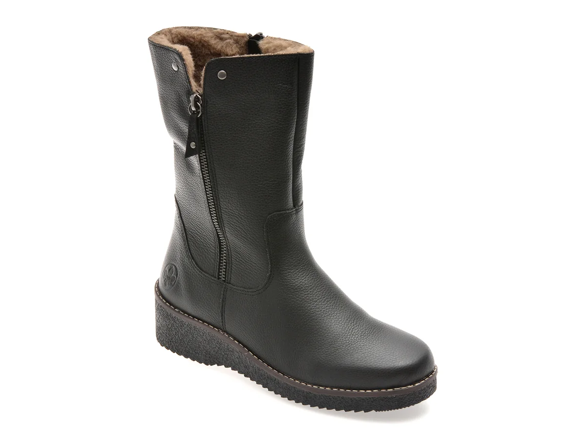 Cizme Rieker Negre Y4653 Din Piele Naturala