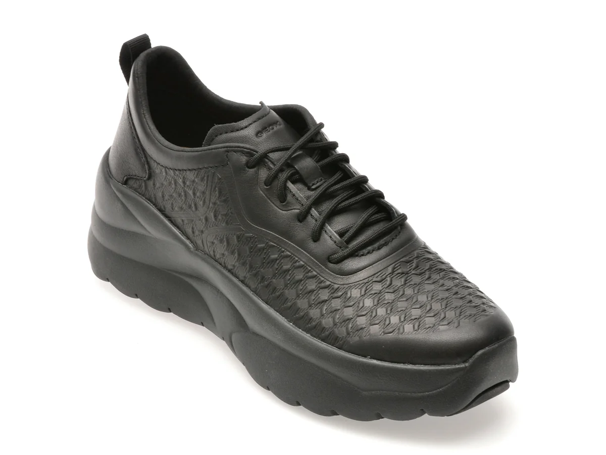 Pantofi Sport Geox Negri D551FB Din Piele Naturală