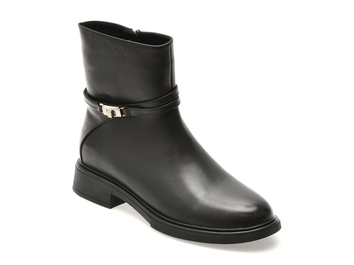 Ghete Image Negre, 8285, Din Piele Naturala