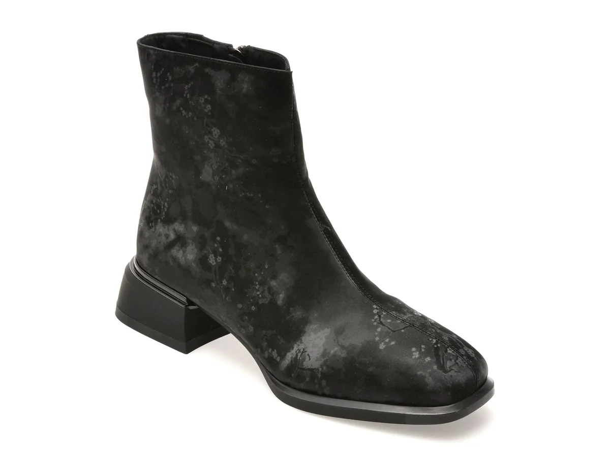 Botine Epica Negre, V1338, Din Piele Naturala