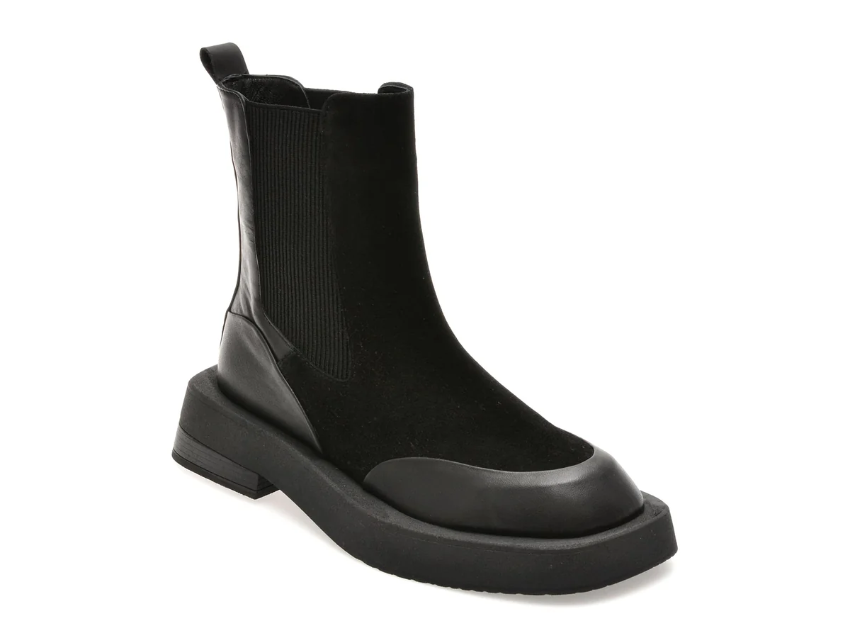 Ghete Gryxx Negre 481711 Din Piele Întoarsă