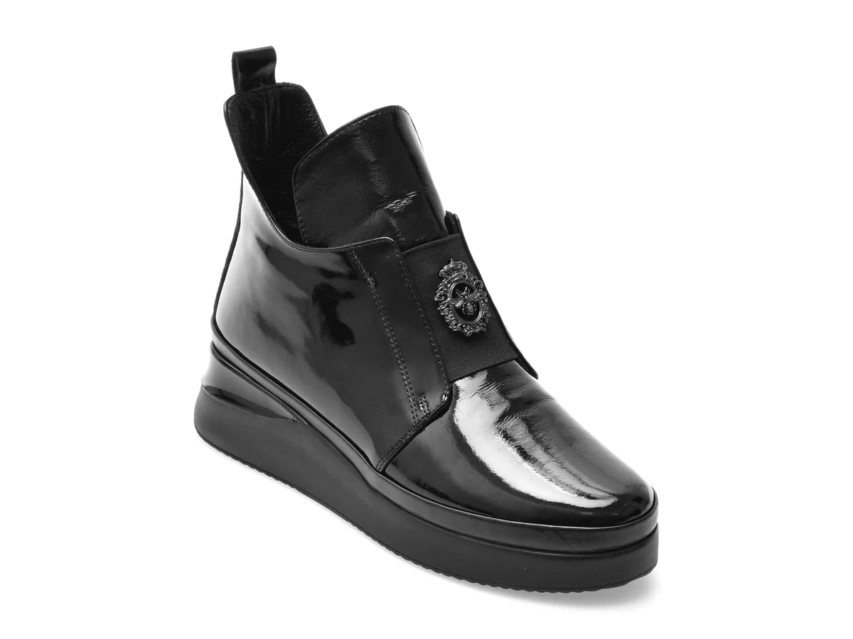 Ghete Image Negre, 1069344, Din Piele Naturala Lacuita