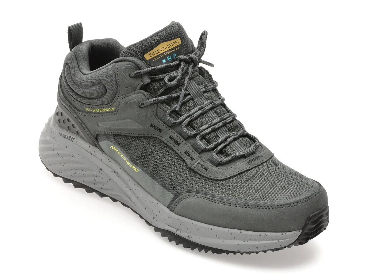 Ghete Skechers Gri, Bounder Rse, Din Material Textil