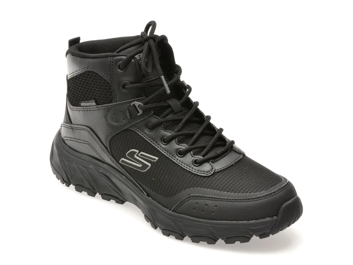 Ghete Skechers Negre Hillcrest 2.0 Din Material Textil