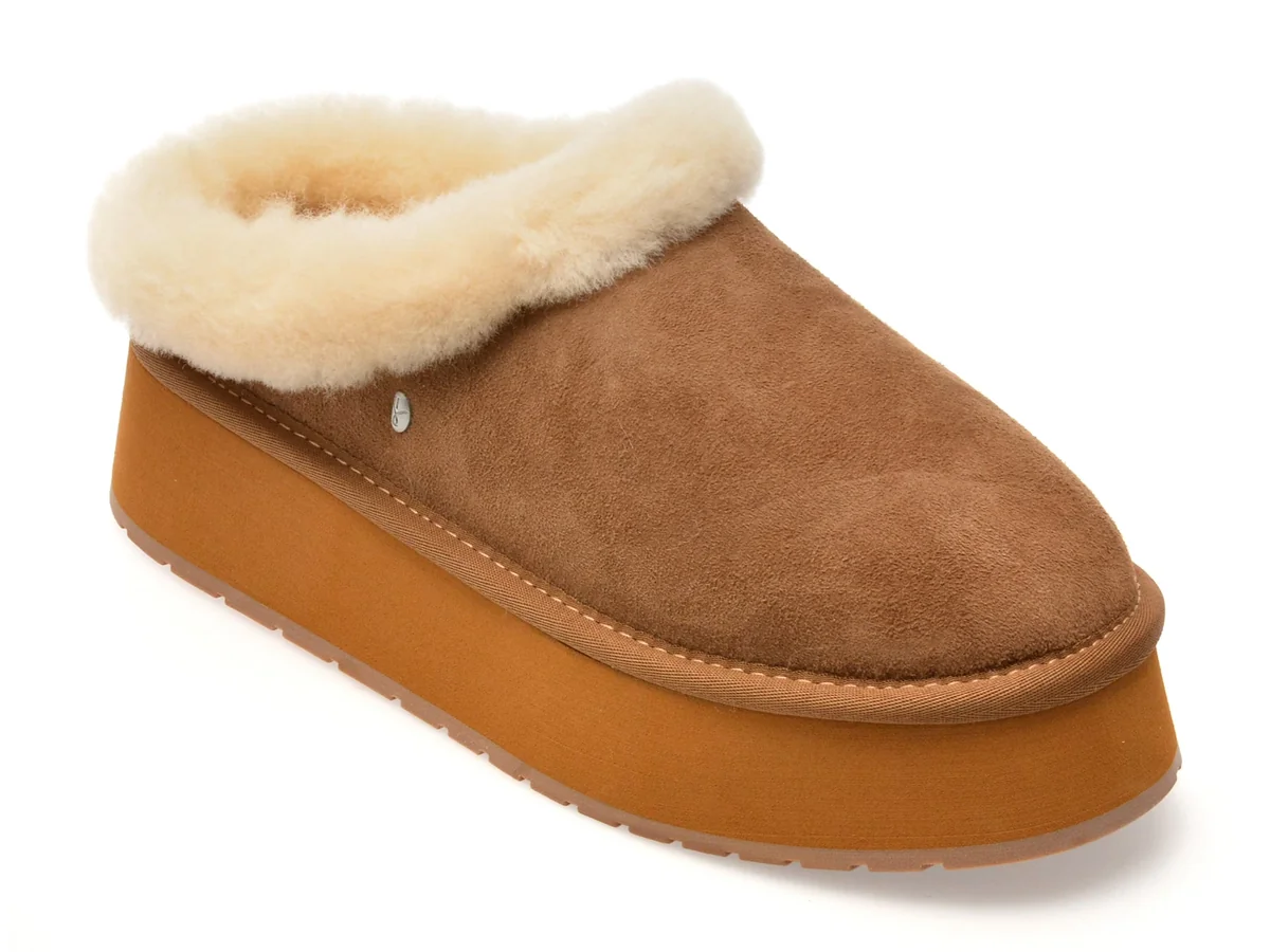 Papuci Emu Maro, Virginia Flare, Din Piele Intoarsă