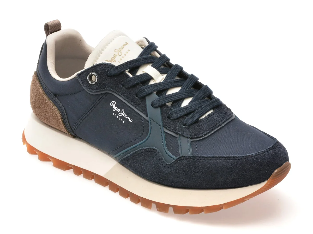 Pantofi Sport Pepe Jeans Bleumarin, MS40006, Din Material Textil