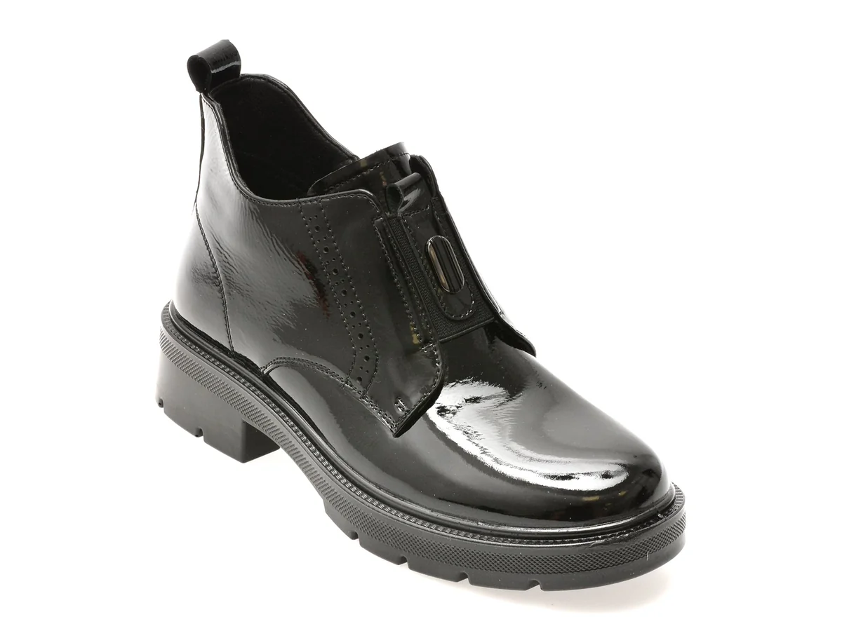 Ghete Gryxx Negre, 2404311, Din Piele Naturală Lăcuită