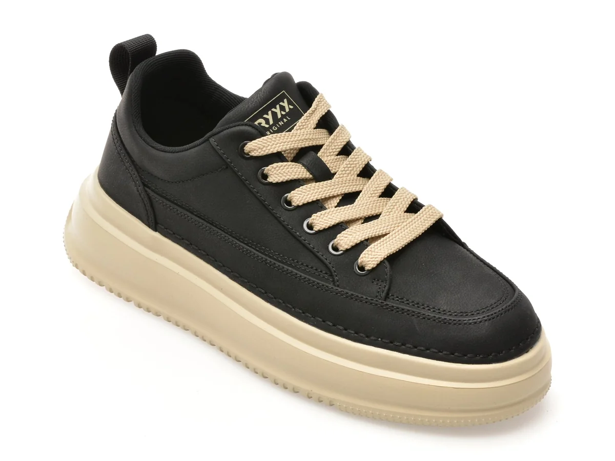 Pantofi Sport Gryxx Negri, F8956, Din Piele Naturala