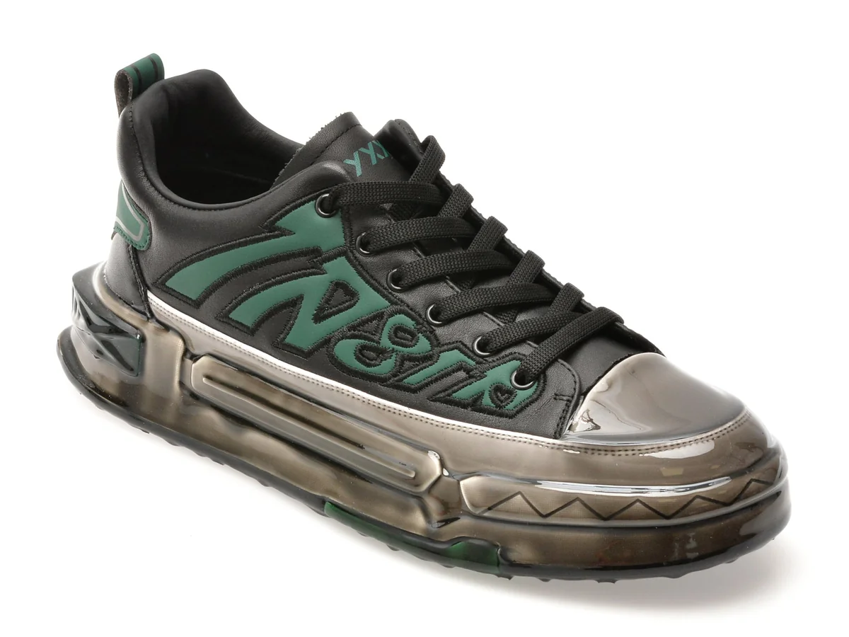 Pantofi Sport Gryxx Negri, 9778, Din Piele Naturala