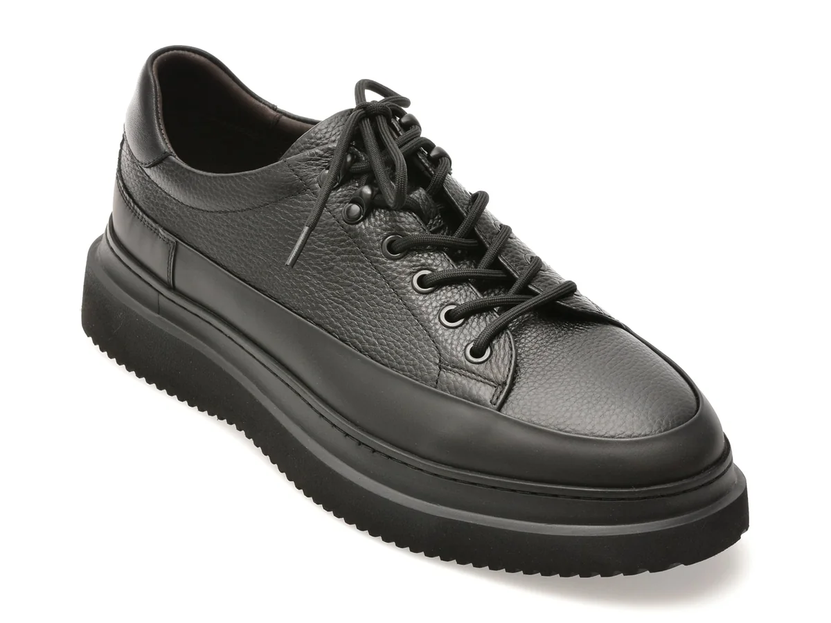 Pantofi Sport Epica Negri MU007A Din Piele Naturala