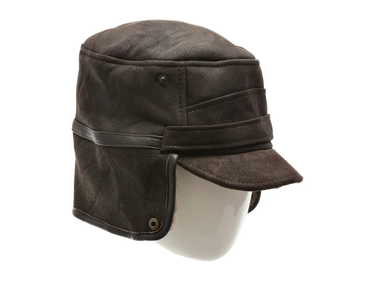 Caciula Klop Maro, 13K, Din Piele Naturala