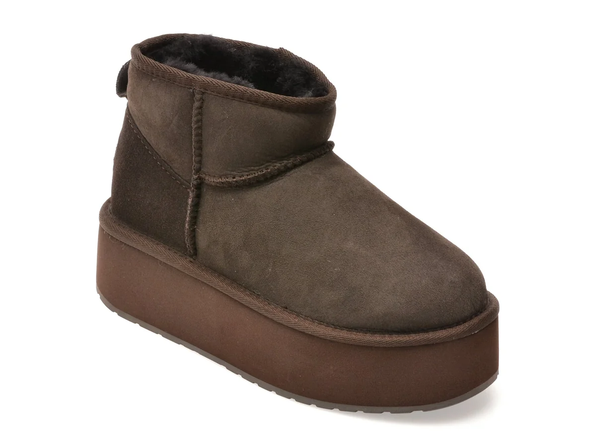 Ghete Emu Maro, Stinger Micro Flatform, Din Piele Întoarsă