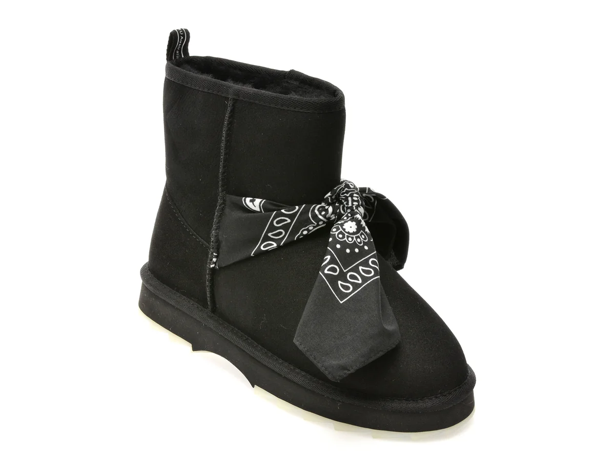 Ghete Emu Negre, Sharky Mini Bandana, Din Piele Întoarsă