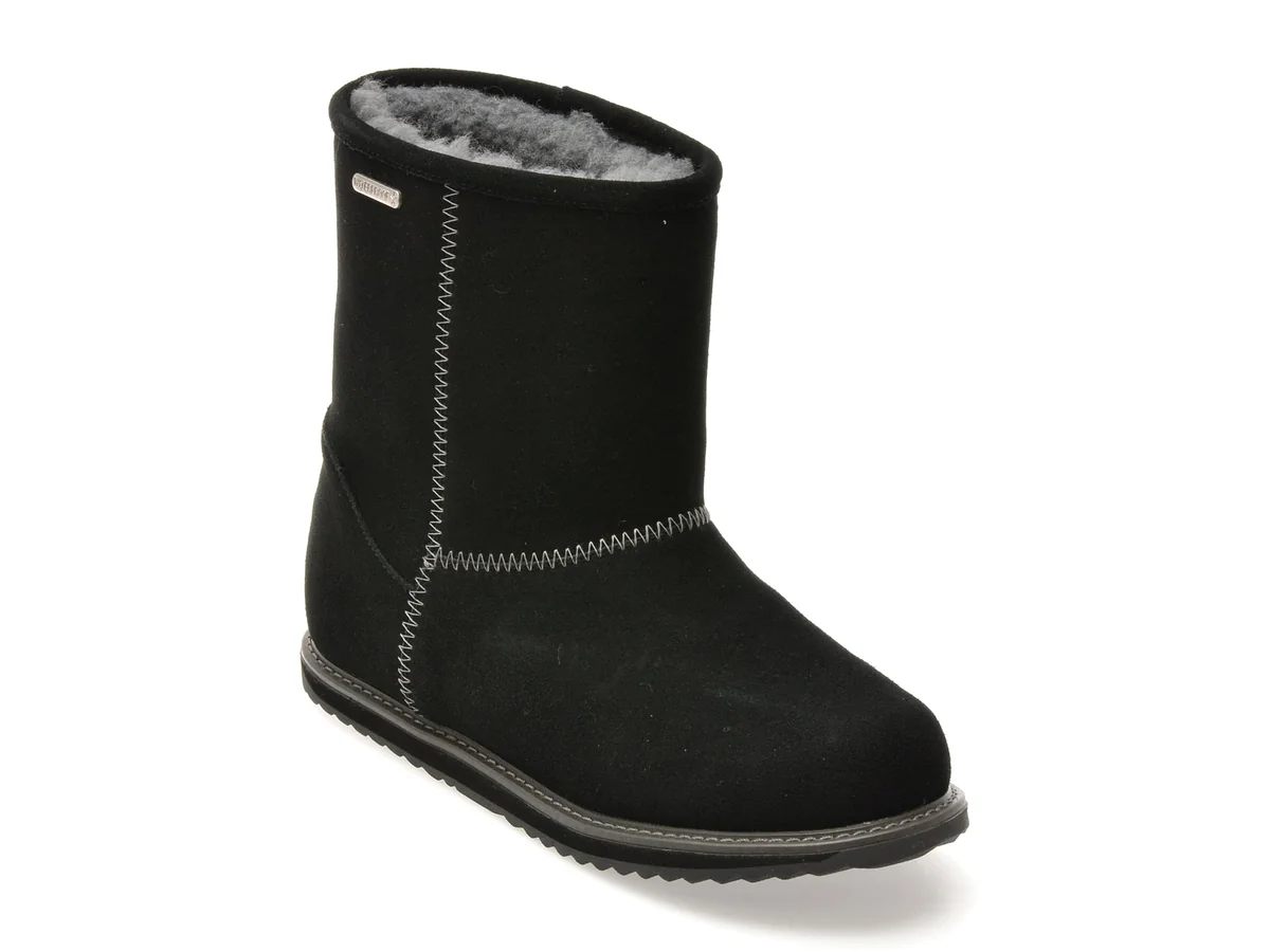 Ghete Emu Negre Brumby Lo Teens 2.0 Din Piele Întoarsă