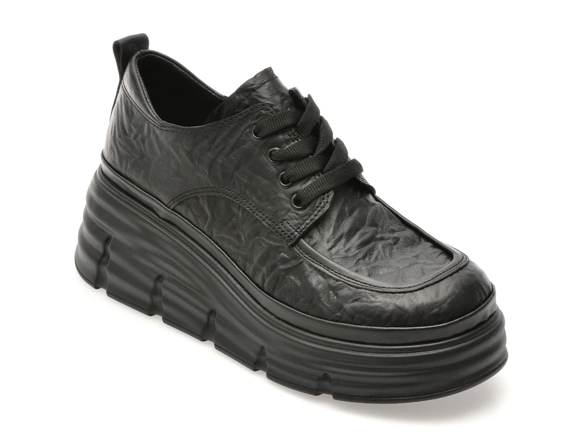 Pantofi Gryxx Negri, 387601, Din Piele Naturală