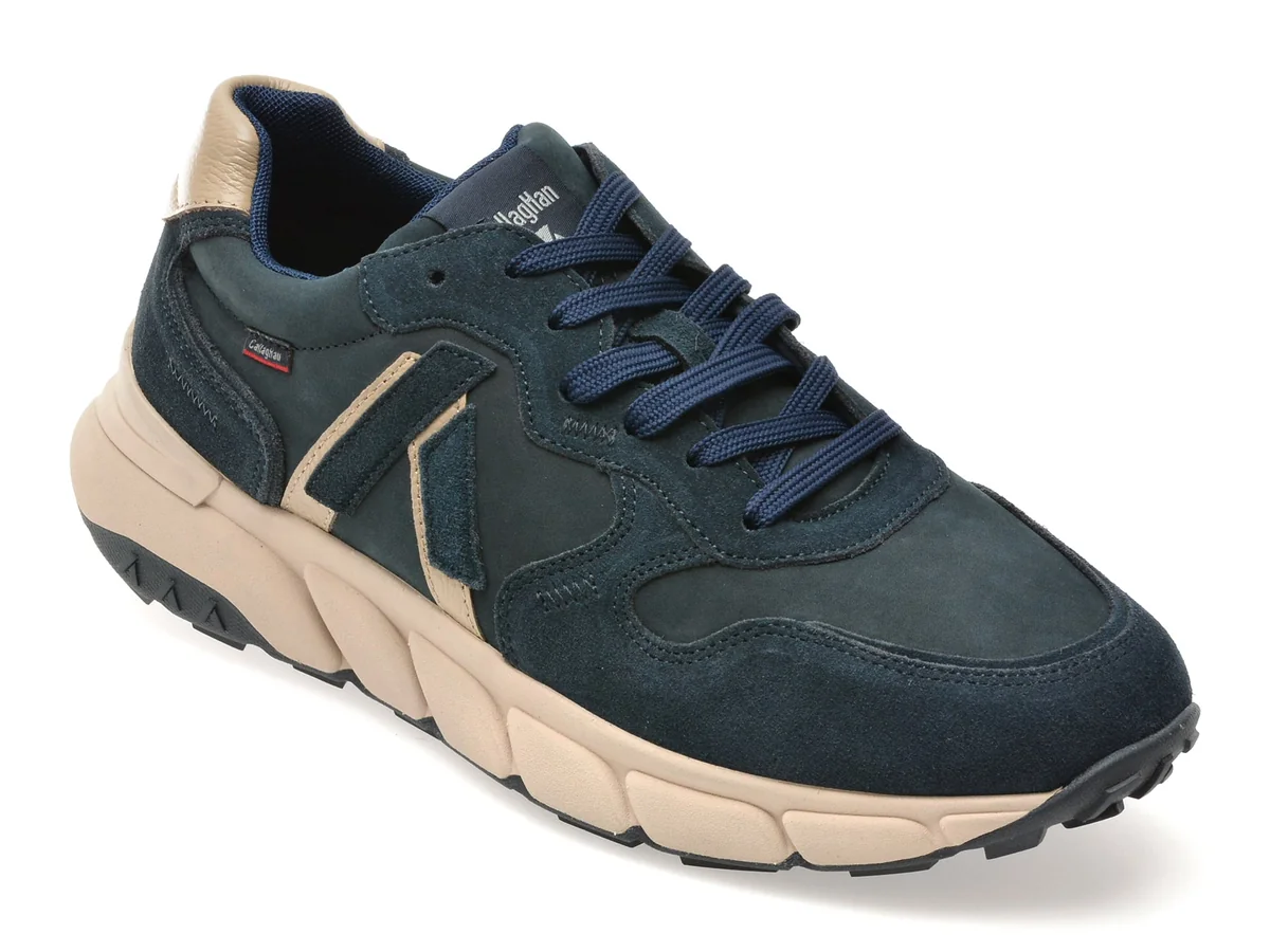 Pantofi Sport Callaghan Bleumarin, 63800, Din Piele Naturală