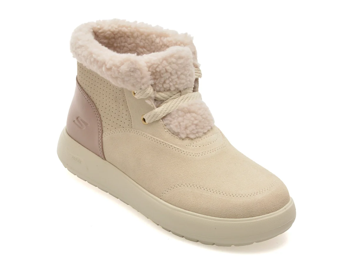 Ghete Skechers Nude, Arch Fit Horizon Boot, Din Piele Naturală