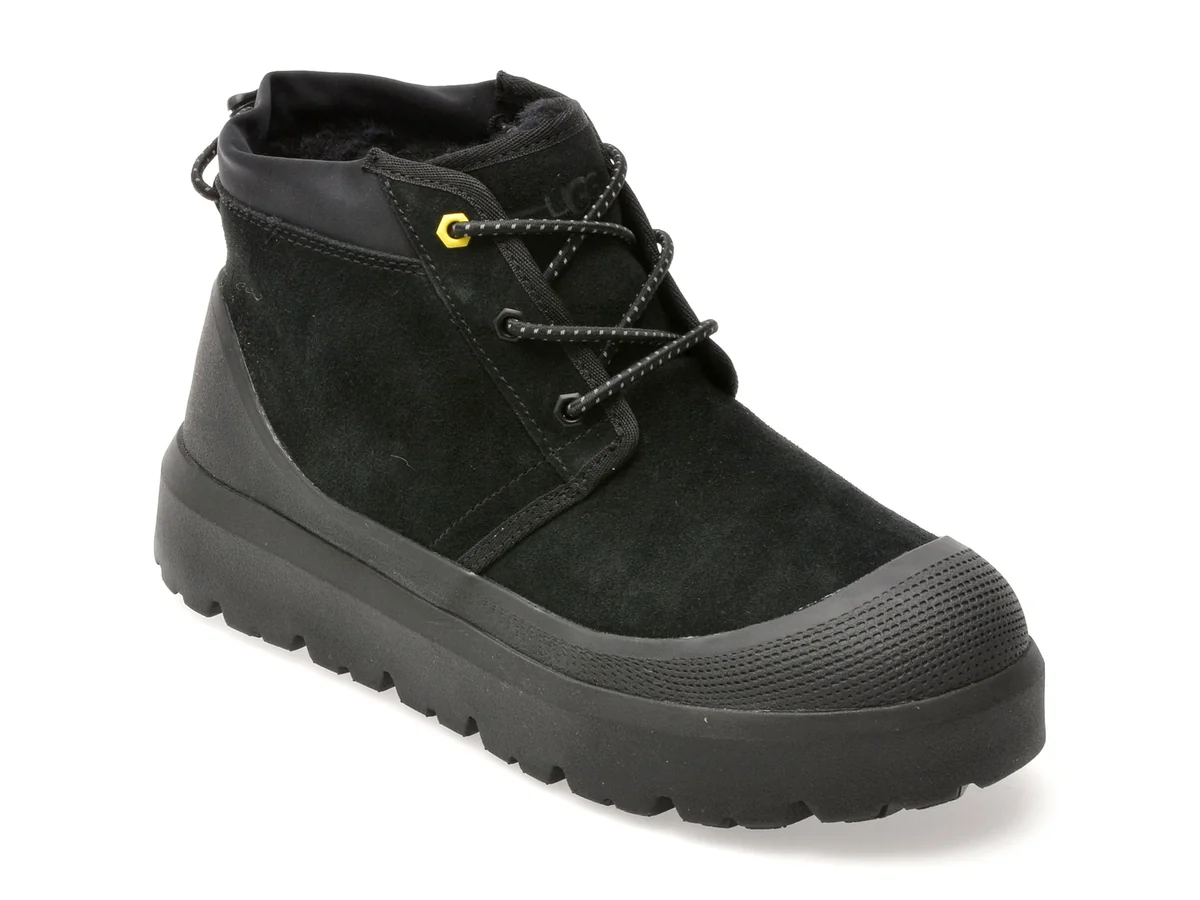 Ghete Ugg Negre Neumel Weather Hybrid Din Piele Intoarsa