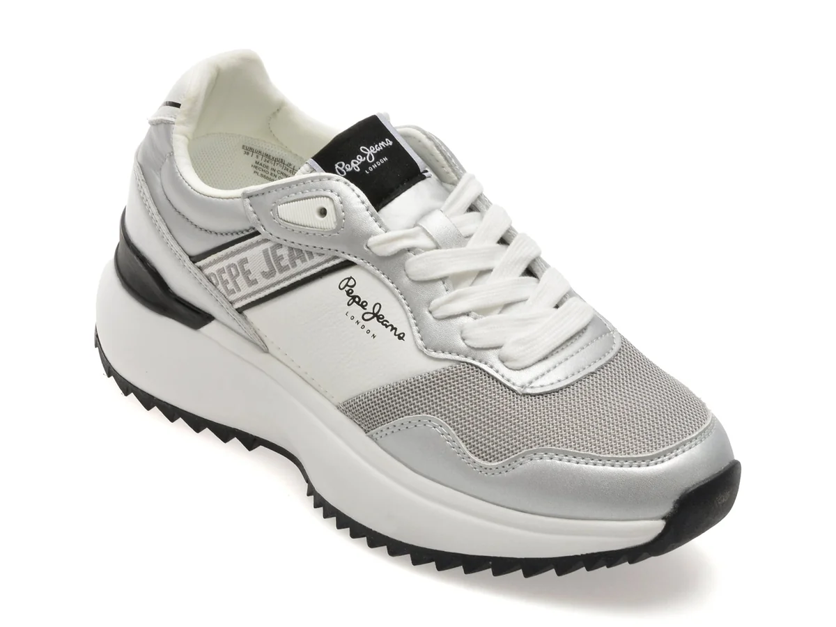 Pantofi Sport Pepe Jeans Albi, LS60021, Din Material Textil Și Piele Naturală