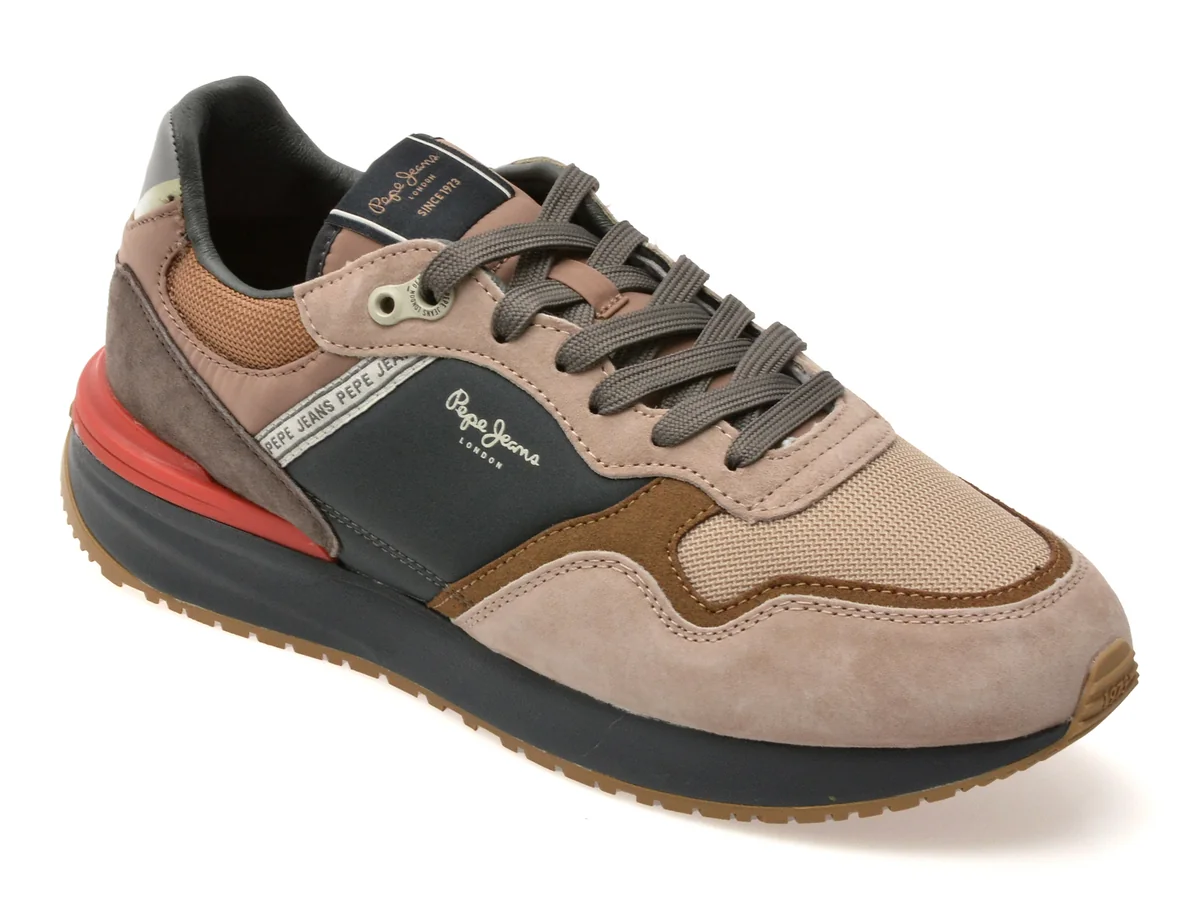 Pantofi Sport Pepe Jeans Bej, MS60009, Din Material Textil