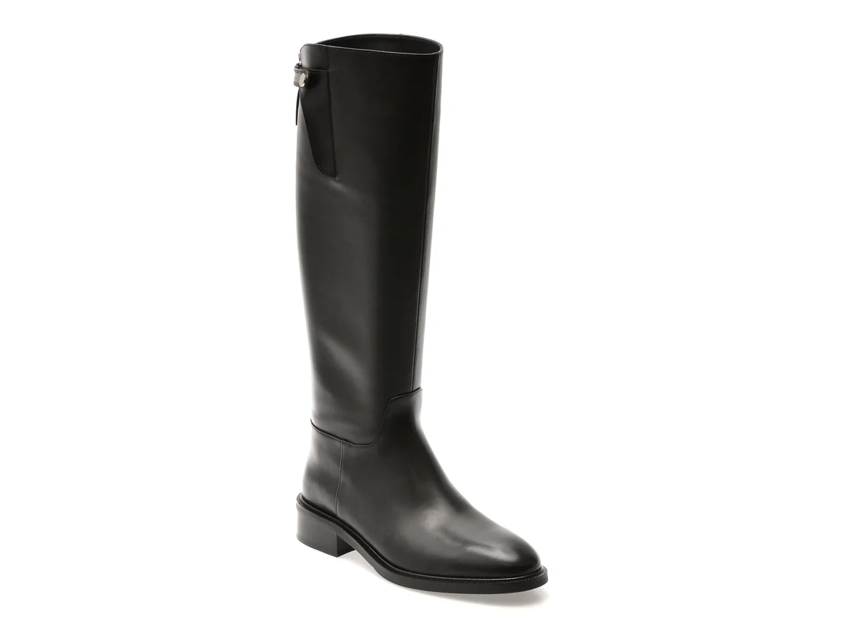 Cizme Epica Premium Negre, 1503, Din Piele Naturală