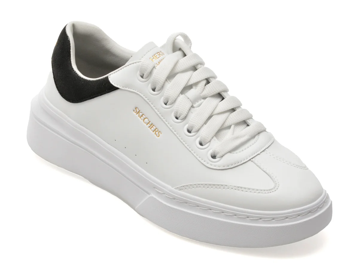Pantofi Sport Skechers Alb-Negru, Cordova Classic, Din Piele Ecologică
