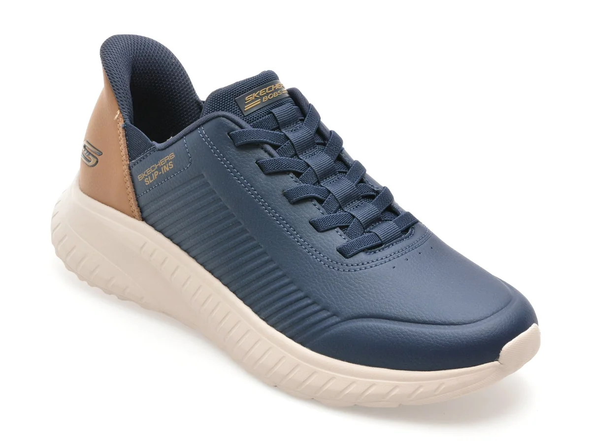 Pantofi Sport Skechers Bleumarin, Bobbs Squad Chaos, Din Piele Ecologică
