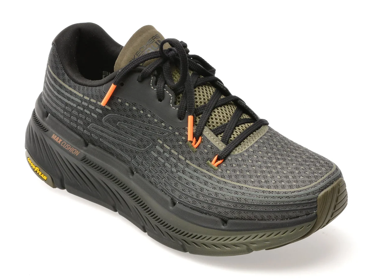 Pantofi Sport Skechers Kaki, Max Cushioning Premier 2.0, Din Material Textil